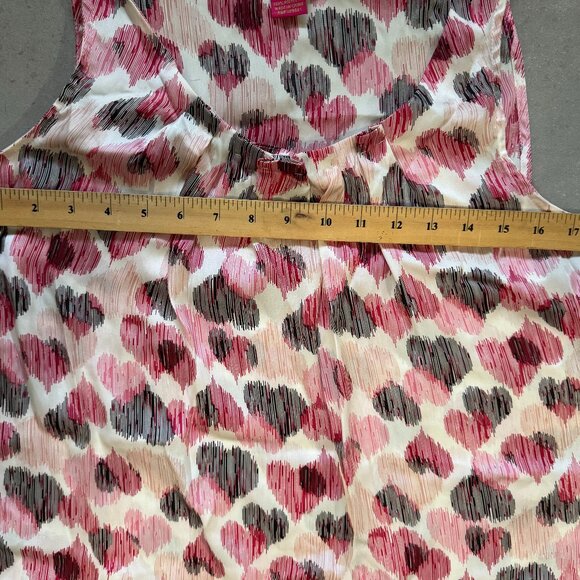 Sunny Leigh Women’s Blouse Top S – Pink & Red Heart Print - Picture 3 of 4